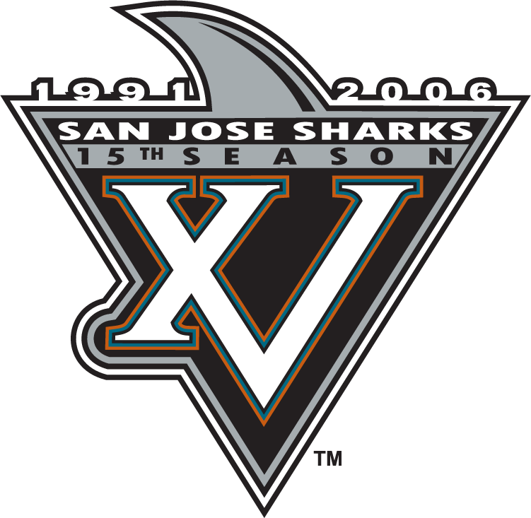 San Jose Sharks 2006 Anniversary Logo DIY iron on transfer (heat transfer)